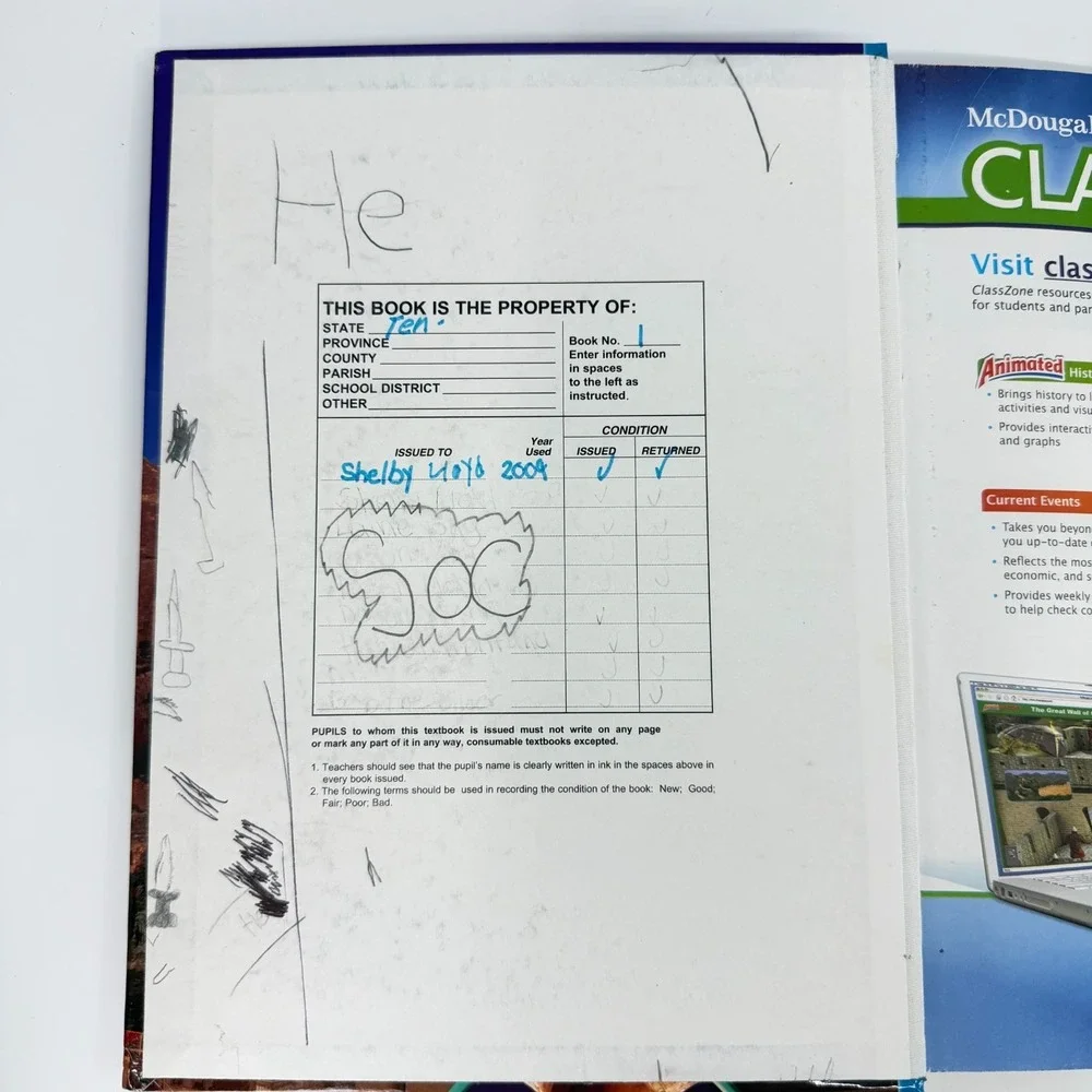 McDougal‎ Littell Middle School World History: Student Edition 2009